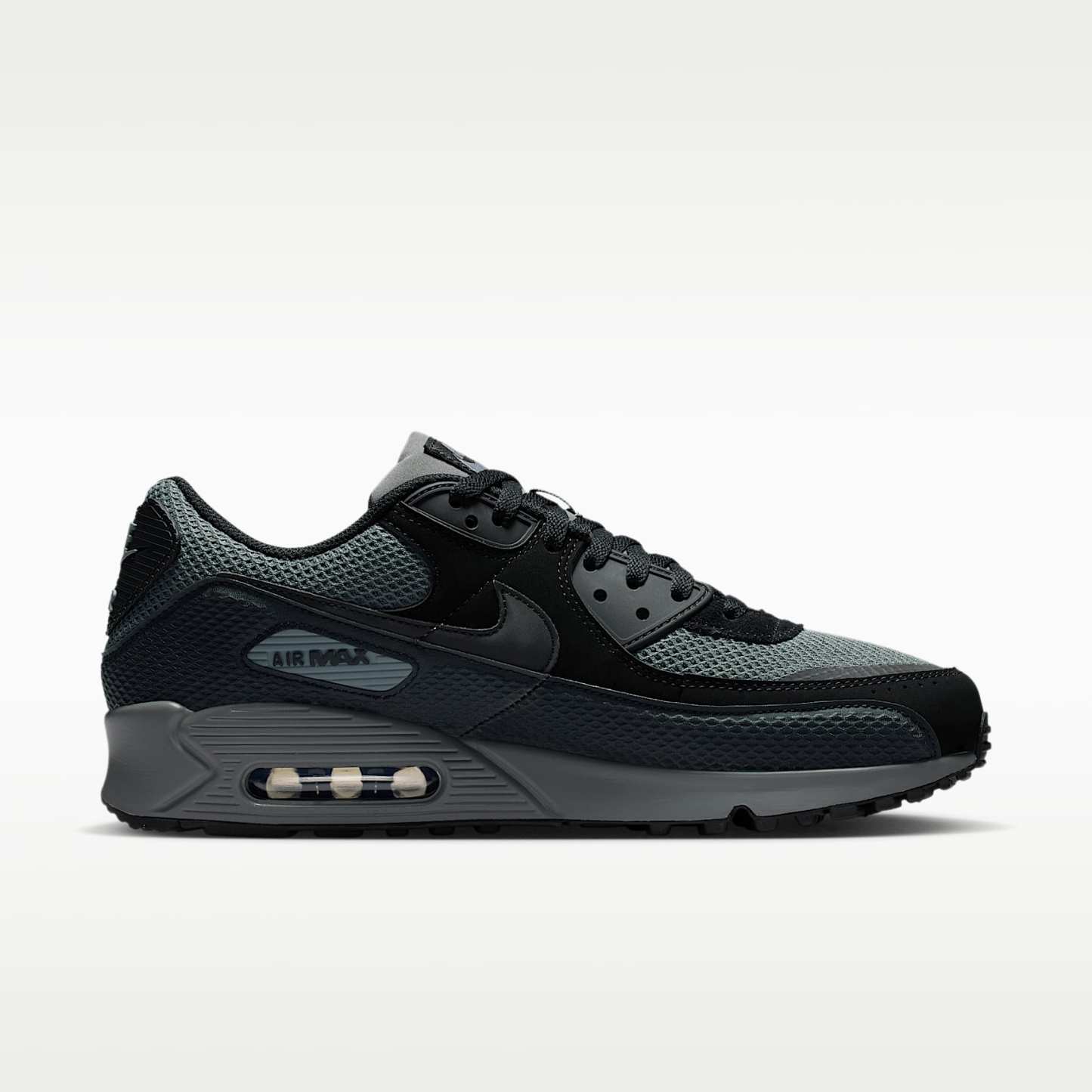 Nike Air Max 90 Premium Schuh (Herren) – Schwarz/Iron Grey/Cool Grey/Schwarz