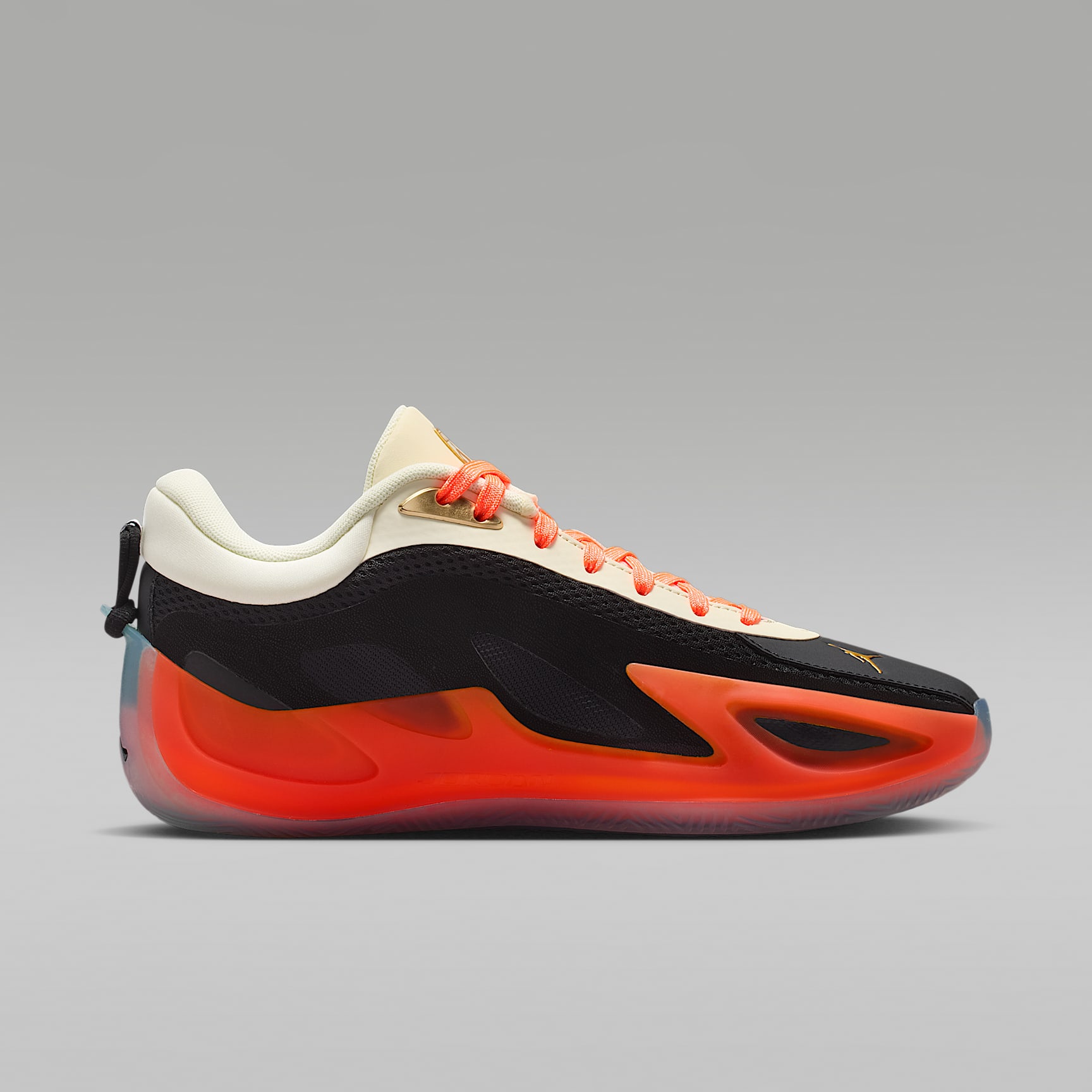 Jordan Heir Series 2 "Oh Sheila" Basketballschuh – Schwarz/Metallic Gold/Total Orange/Coconut Milk
