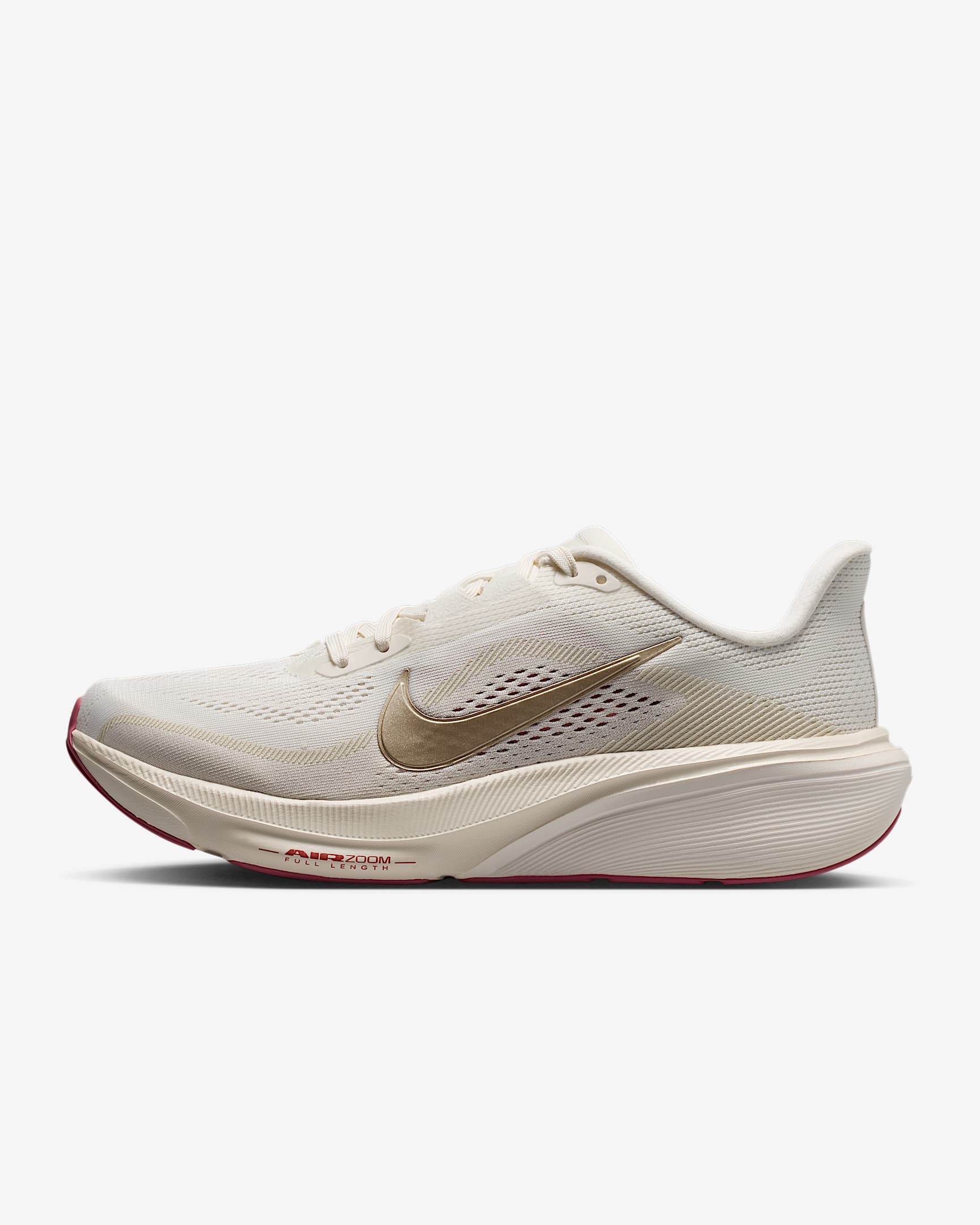 Nike Pegasus 42 Straßenlaufschuh (Damen) – Phantom/Chalk/Sail/Metallic Gold Grain