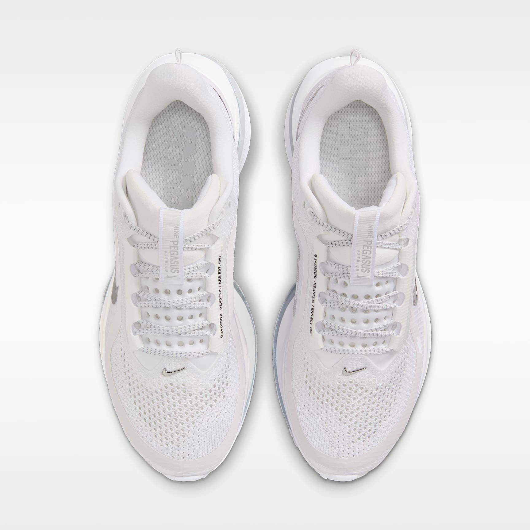Nike Pegasus Premium Straßenlaufschuh (Damen) – Weiß/Metallic Silver/Metallic Silver