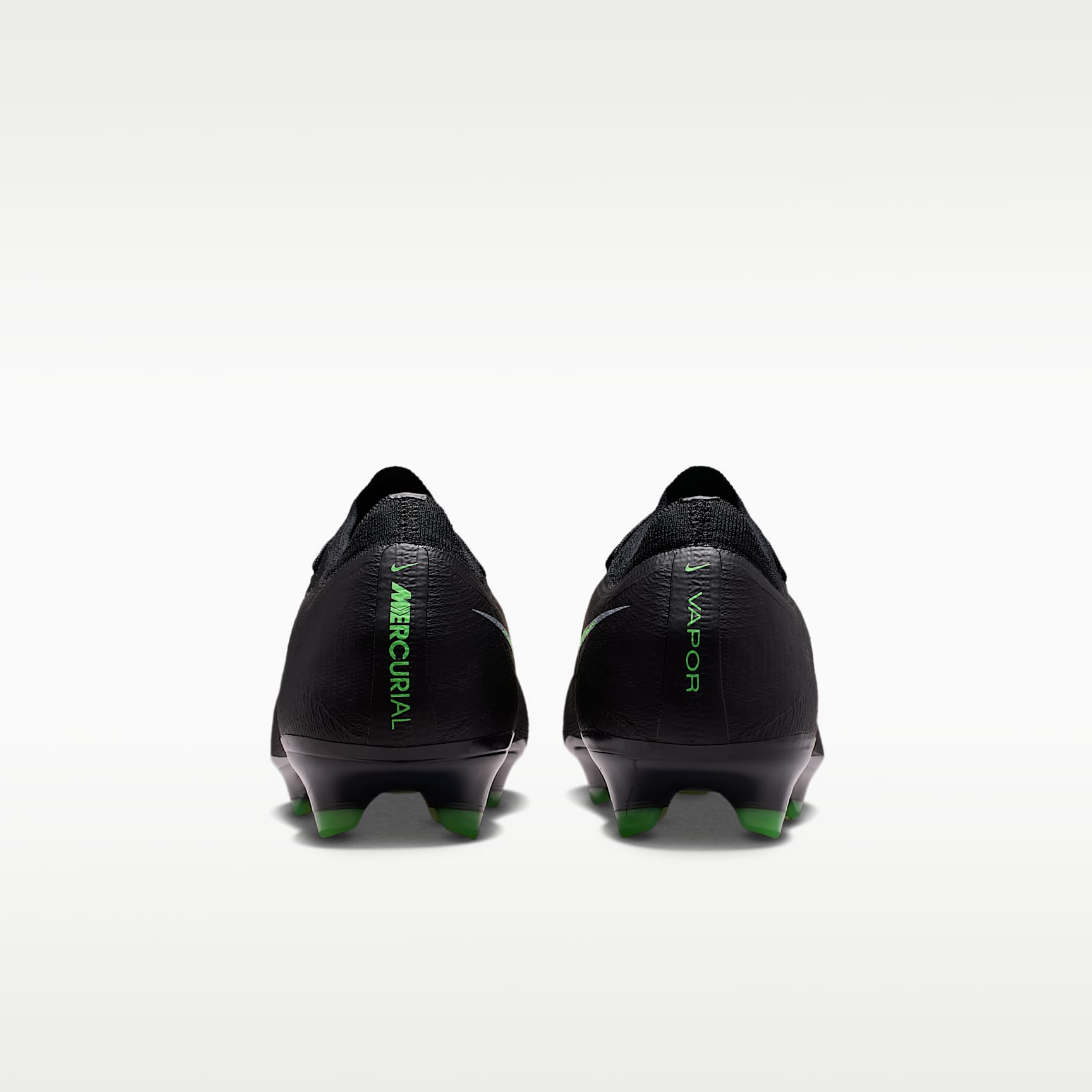 Nike Mercurial Vapor 17 Elite Low-Top-Fußballschuh für normalen Rasen – Schwarz/Schwarz/Illusion Green