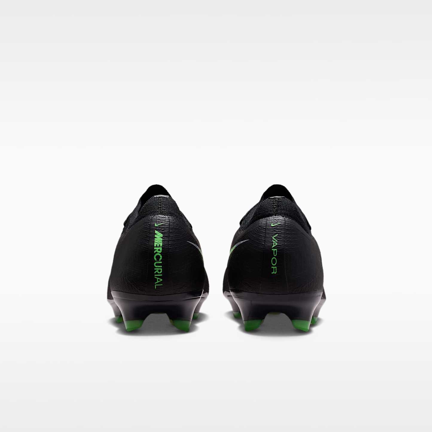 Nike Mercurial Vapor 17 Elite Low-Top-Fußballschuh für normalen Rasen – Schwarz/Schwarz/Illusion Green