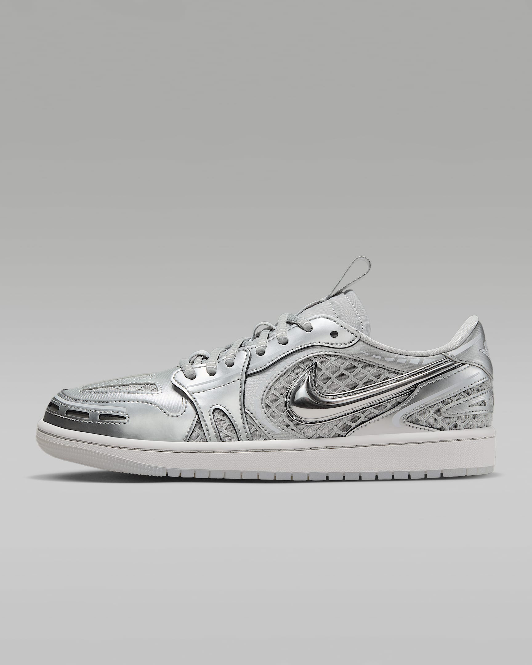 Air Jordan 1 Low Method of Make Schuh (Damen) – Neutral Grey/Weiß/Pewter Grey/Metallic Silver