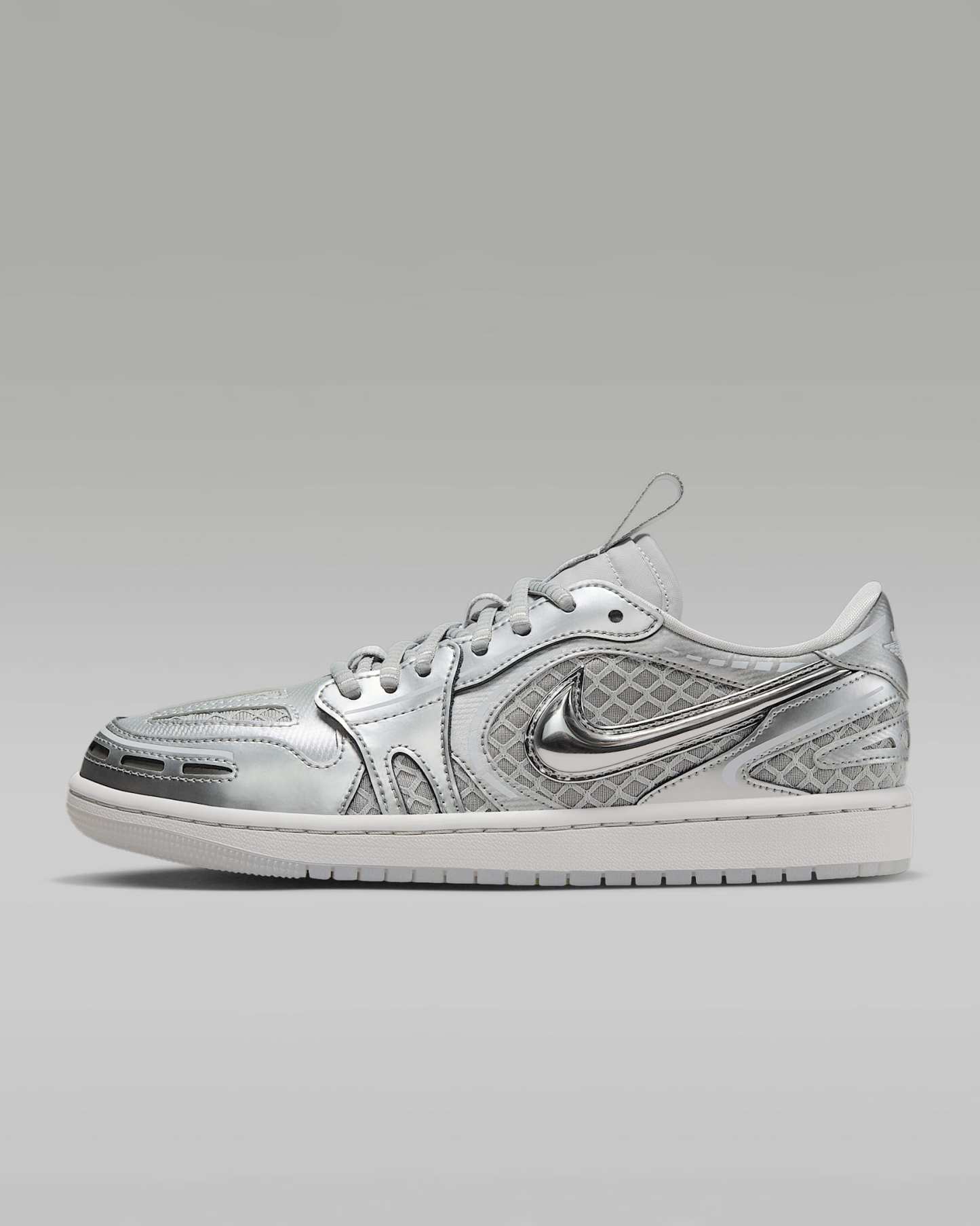 Air Jordan 1 Low Method of Make Schuh (Damen) – Neutral Grey/Weiß/Pewter Grey/Metallic Silver