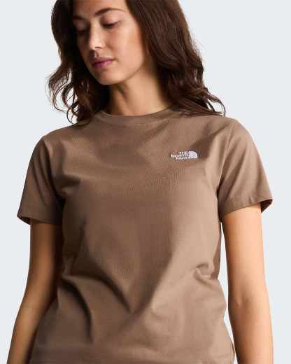 Evolution Simple Dome schmal geschnittenes T-Shirt für Damen – Garnet