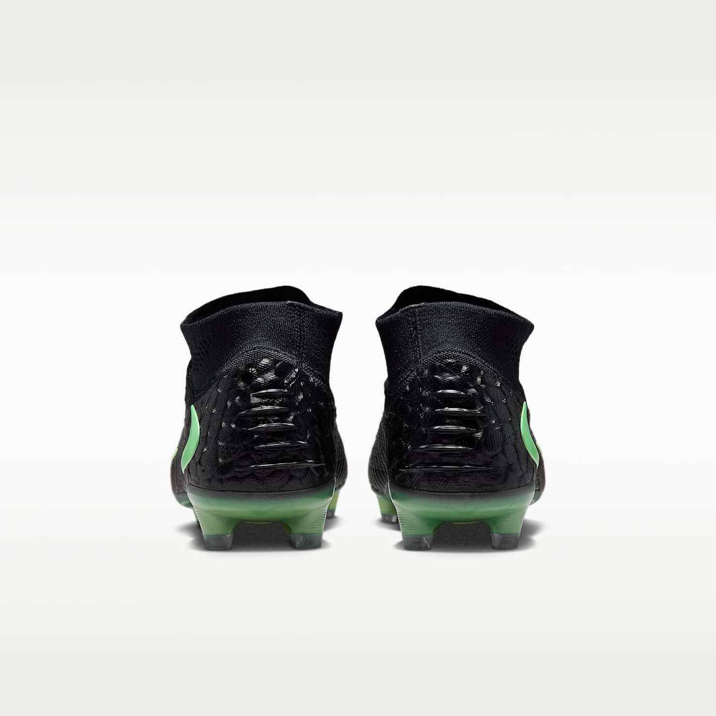 Nike Phantom 6 High Elite Fußballschuh für normalen Rasen – Schwarz/Schwarz/Illusion Green