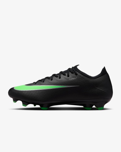 Nike Mercurial Vapor 17 Pro Low-Top-Fußballschuh für normalen Rasen – Schwarz/Schwarz/Illusion Green