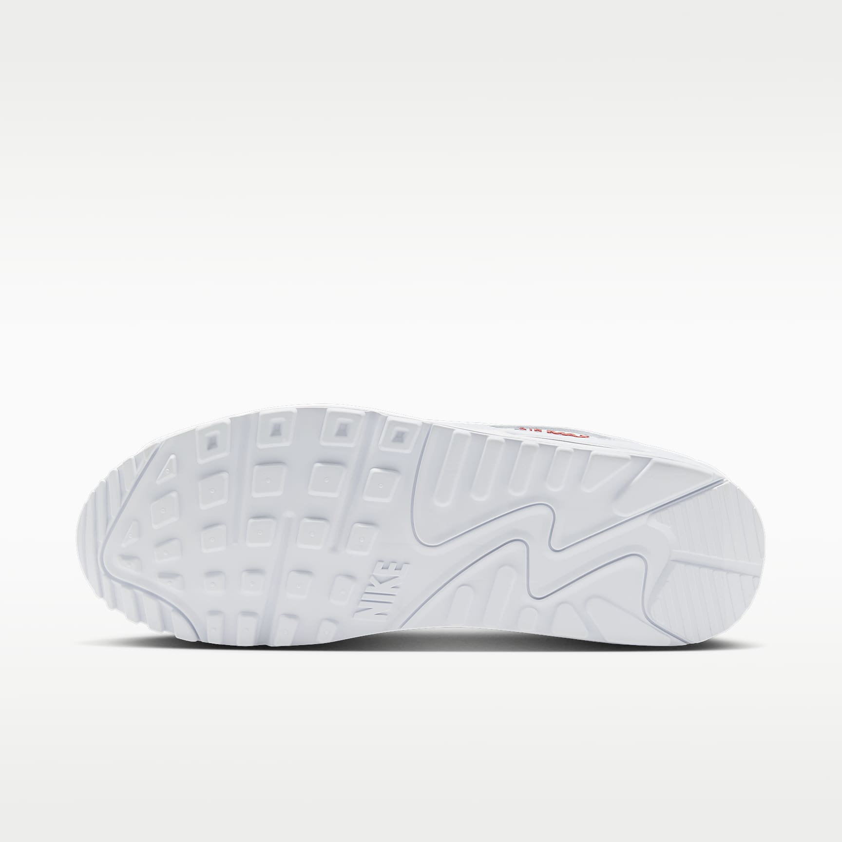 Nike Air Max 90 Schuh (Herren) – Weiß/Tough Red/Weiß