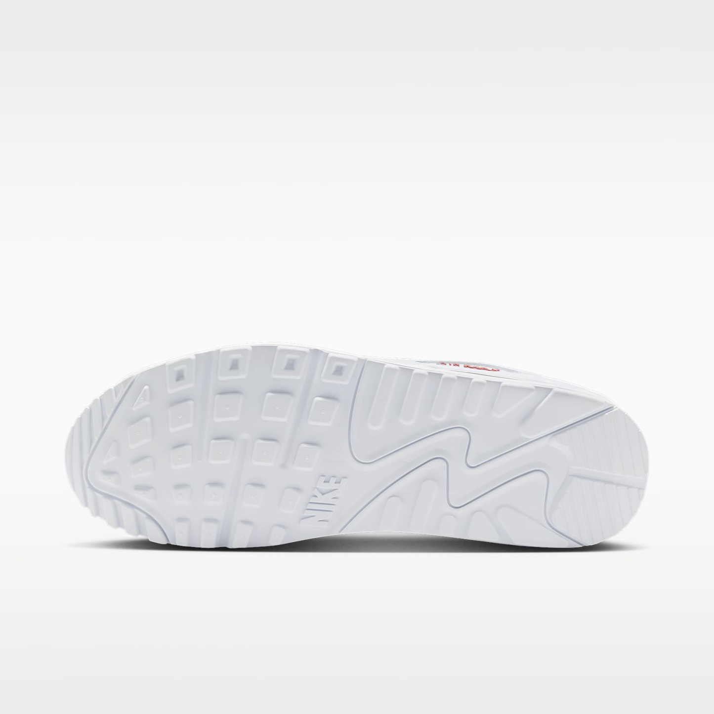 Nike Air Max 90 Schuh (Herren) – Weiß/Tough Red/Weiß