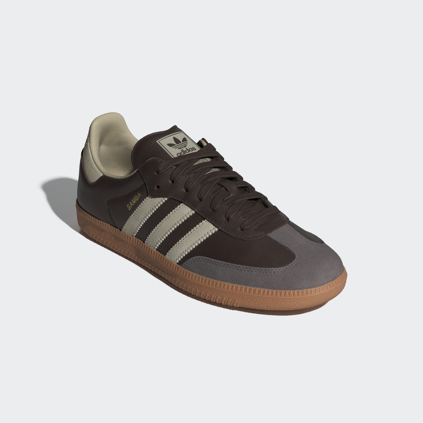 SAMBA OG SCHUH – Brown / Putty Grey / Gold Metallic – ID1481