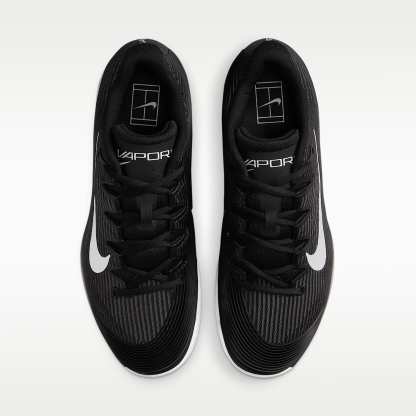 Nike Vapor 12 Clay Court Tennisschuh (Herren) – Schwarz/Dark Smoke Grey/Weiß