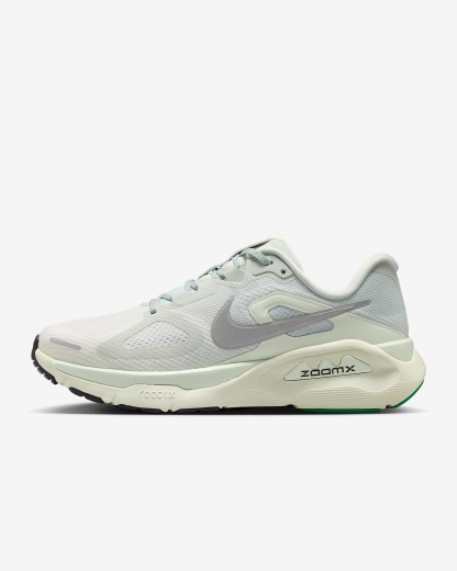 Nike Structure Plus Straßenlaufschuh (Damen) – Light Silver/Coconut Milk/Barely Green/Metallic Silver