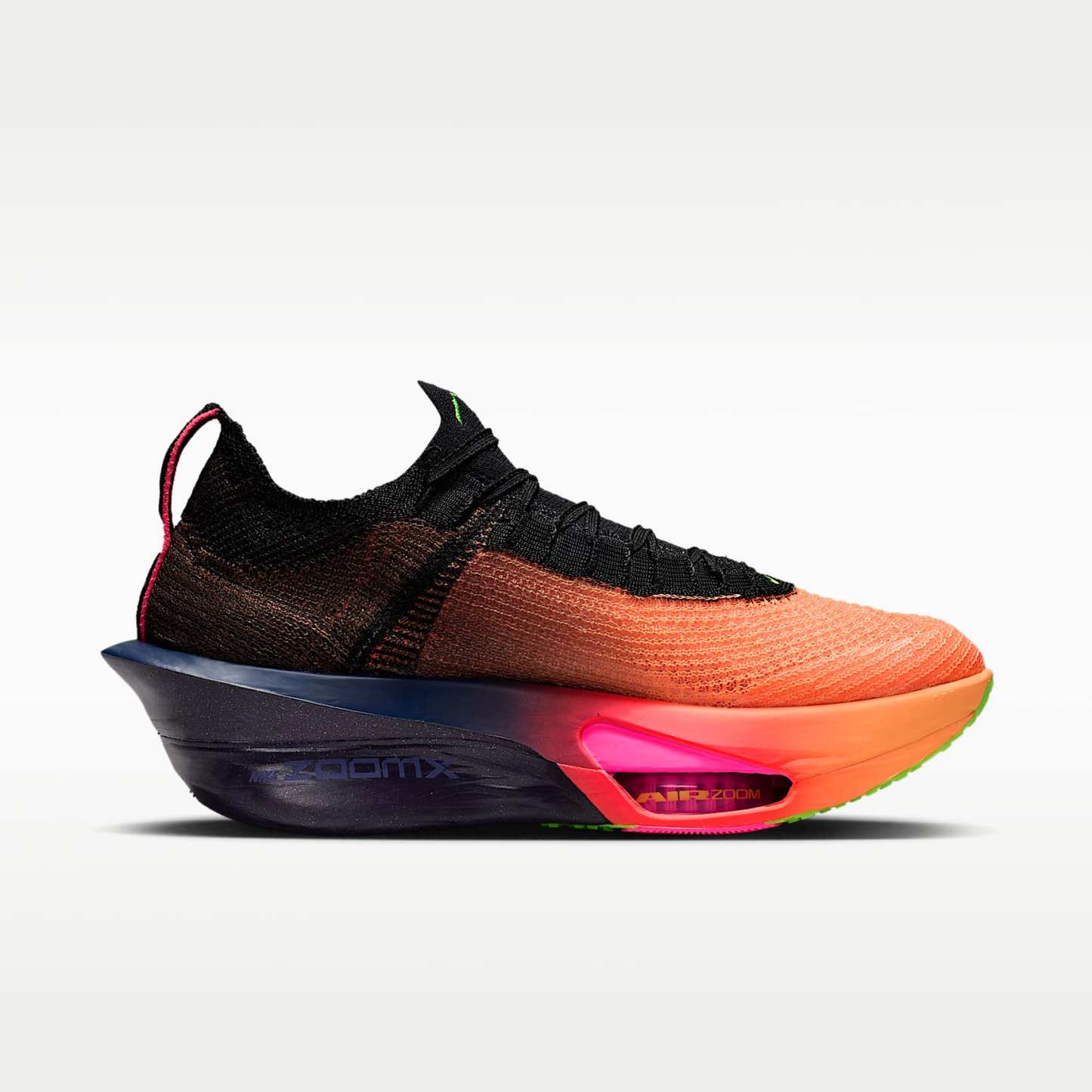 Nike Alphafly 3 Glam Laufschuhe für Straßenwettkämpfe (Damen) – Orange Pulse/Purple Dynasty/Electric Green/Schwarz