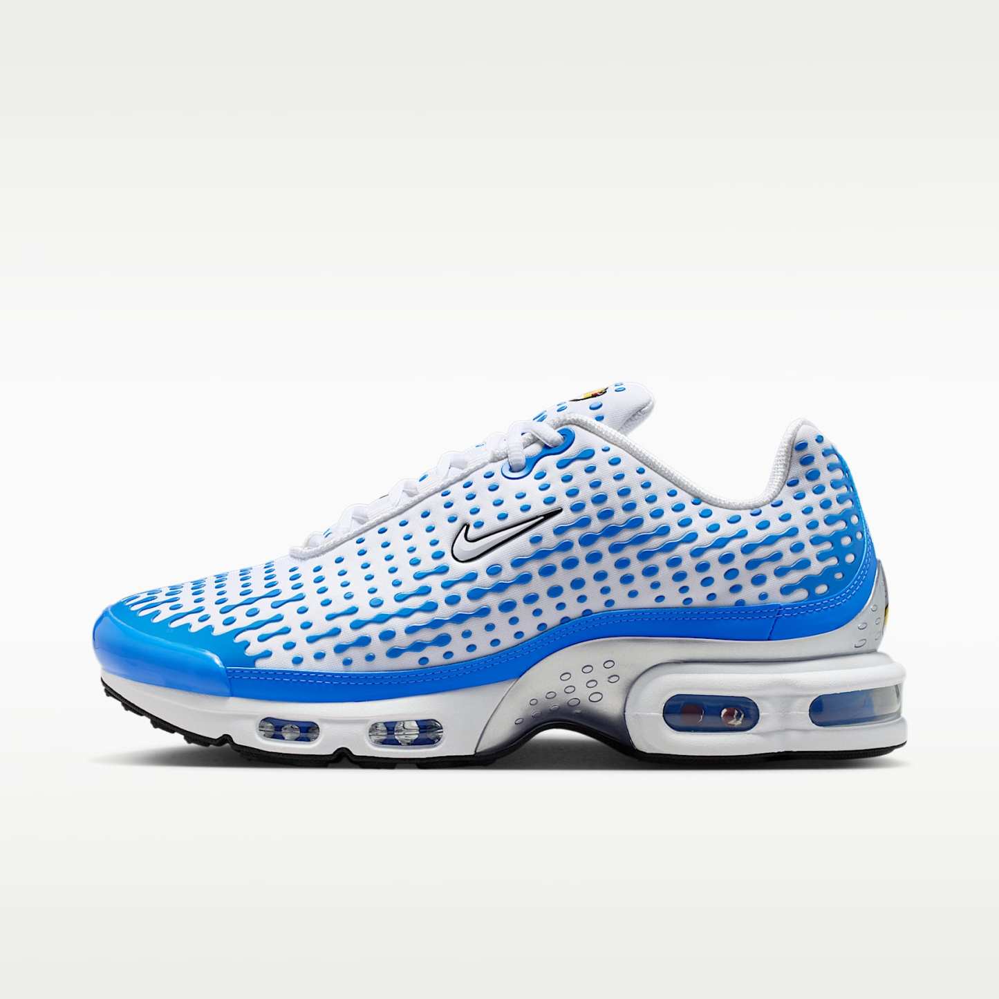 Nike Air Max Plus VII Schuh (Herren) – Weiß/Blue Crystal/Metallic Silver/Weiß