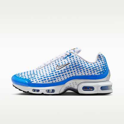 Nike Air Max Plus VII Schuh (Herren) – Weiß/Blue Crystal/Metallic Silver/Weiß