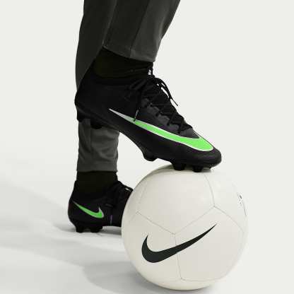 Nike Mercurial Vapor 17 Elite Low-Top-Fußballschuh für normalen Rasen – Schwarz/Schwarz/Illusion Green