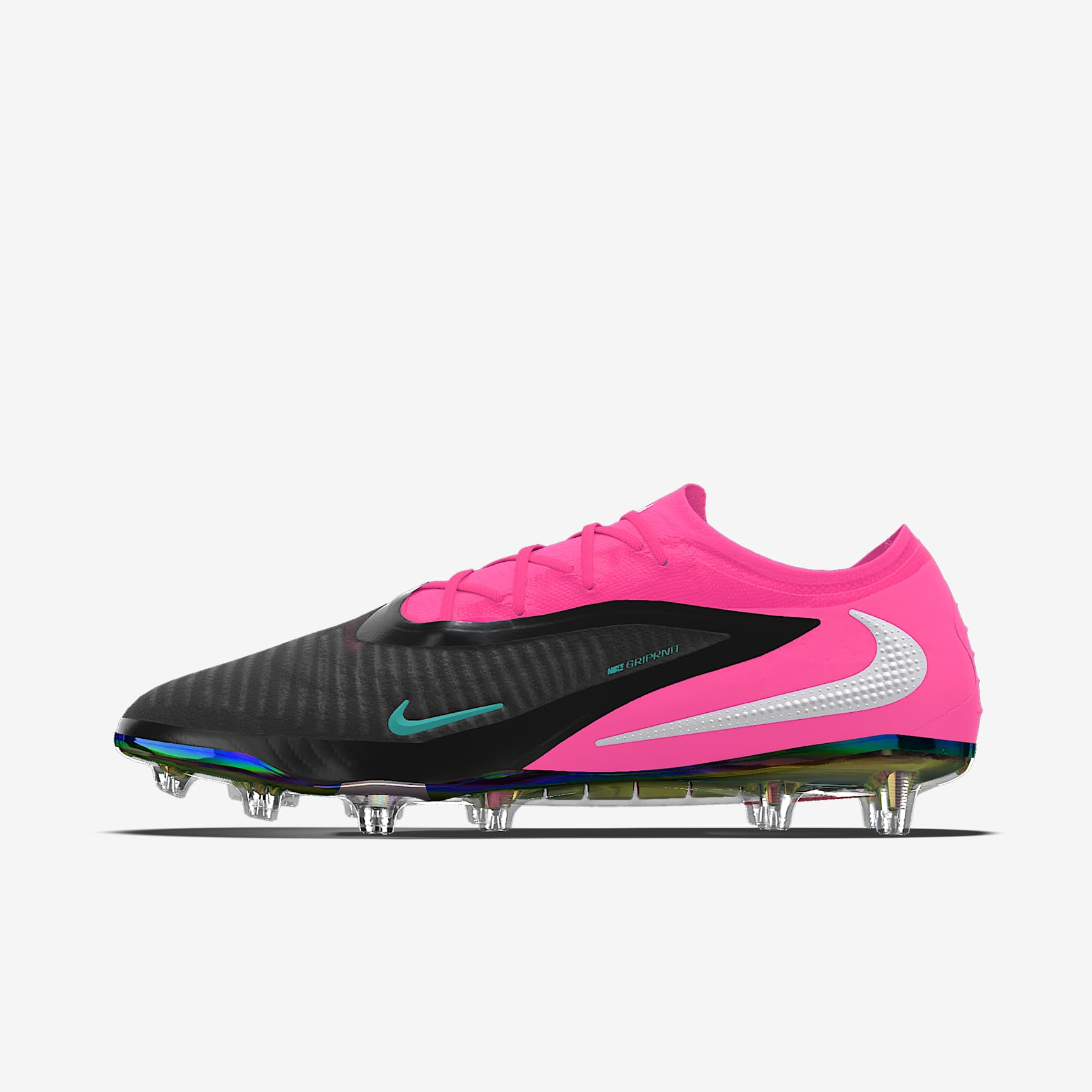 Nike Phantom 6 Low Elite By You personalisierbarer Fußballschuh für normalen Rasen – Racer Blue/Racer Blue/Multi-Color [6362298092]