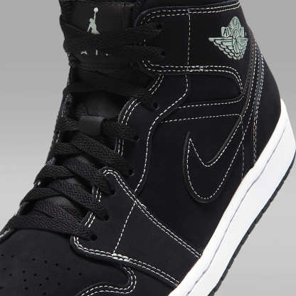 Air Jordan 1 Mid Herrenschuh – Schwarz/Schwarz/Pistachio Frost
