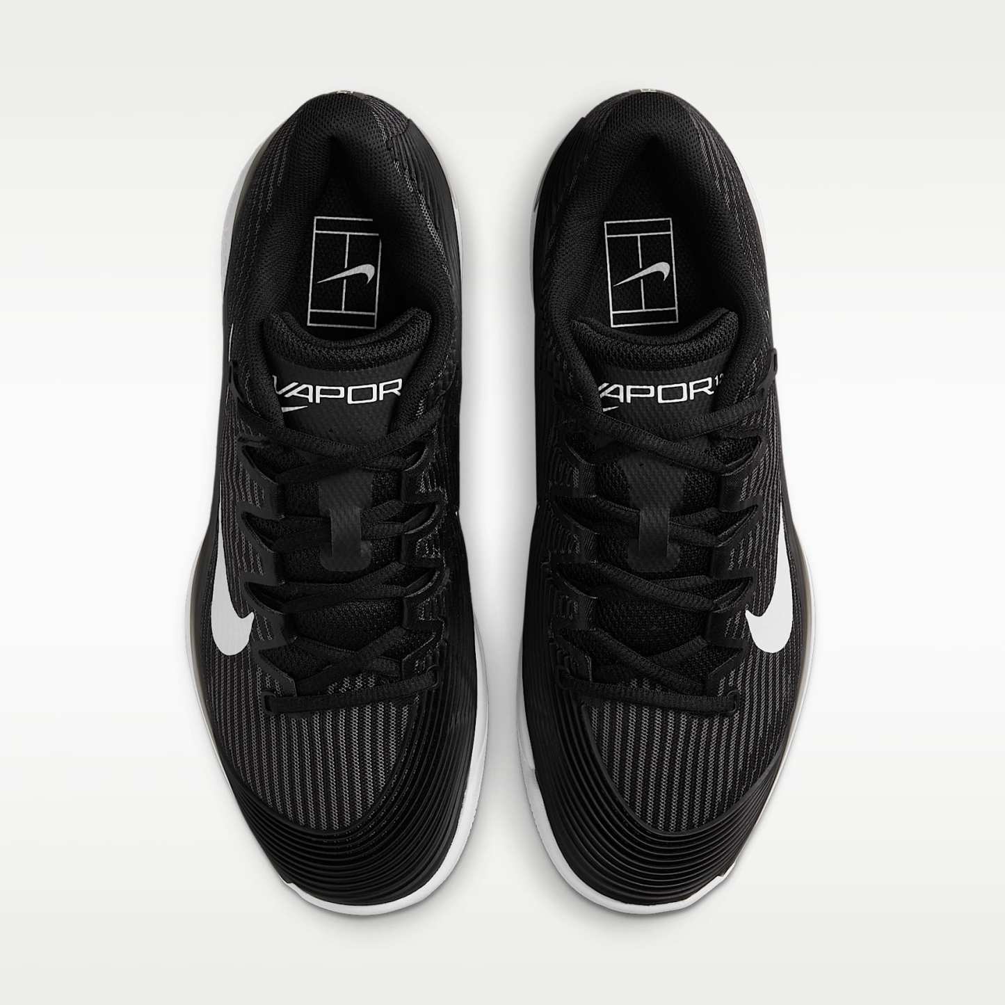 Nike Vapor 12 Tennisschuh für Hartplätze (Damen) – Schwarz/Dark Smoke Grey/Weiß