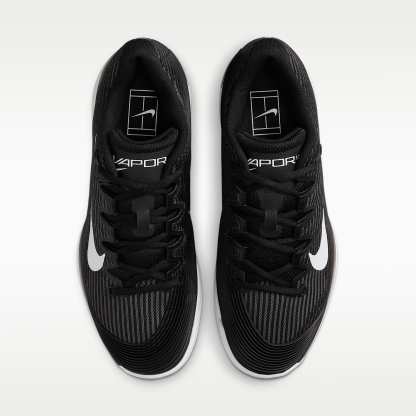 Nike Vapor 12 Tennisschuh für Hartplätze (Damen) – Schwarz/Dark Smoke Grey/Weiß
