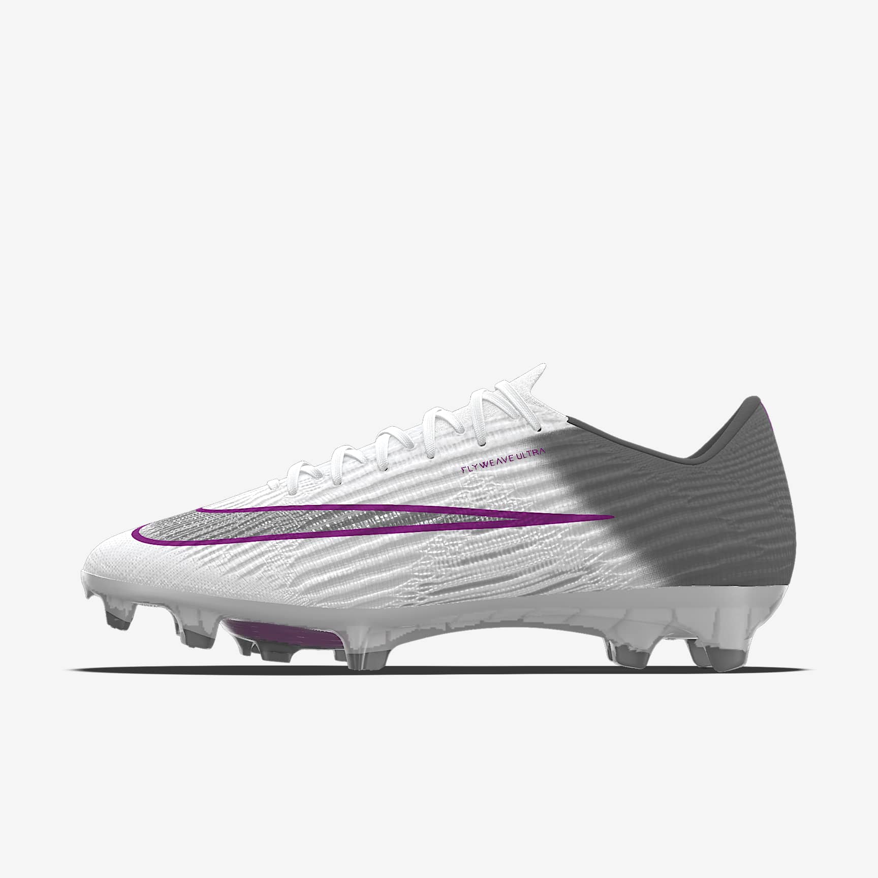 Nike Mercurial Superfly 11 Elite By You personalisierbarer Low-Top-Fußballschuh für normalen Rasen – Weiß/Weiß [7877710227]