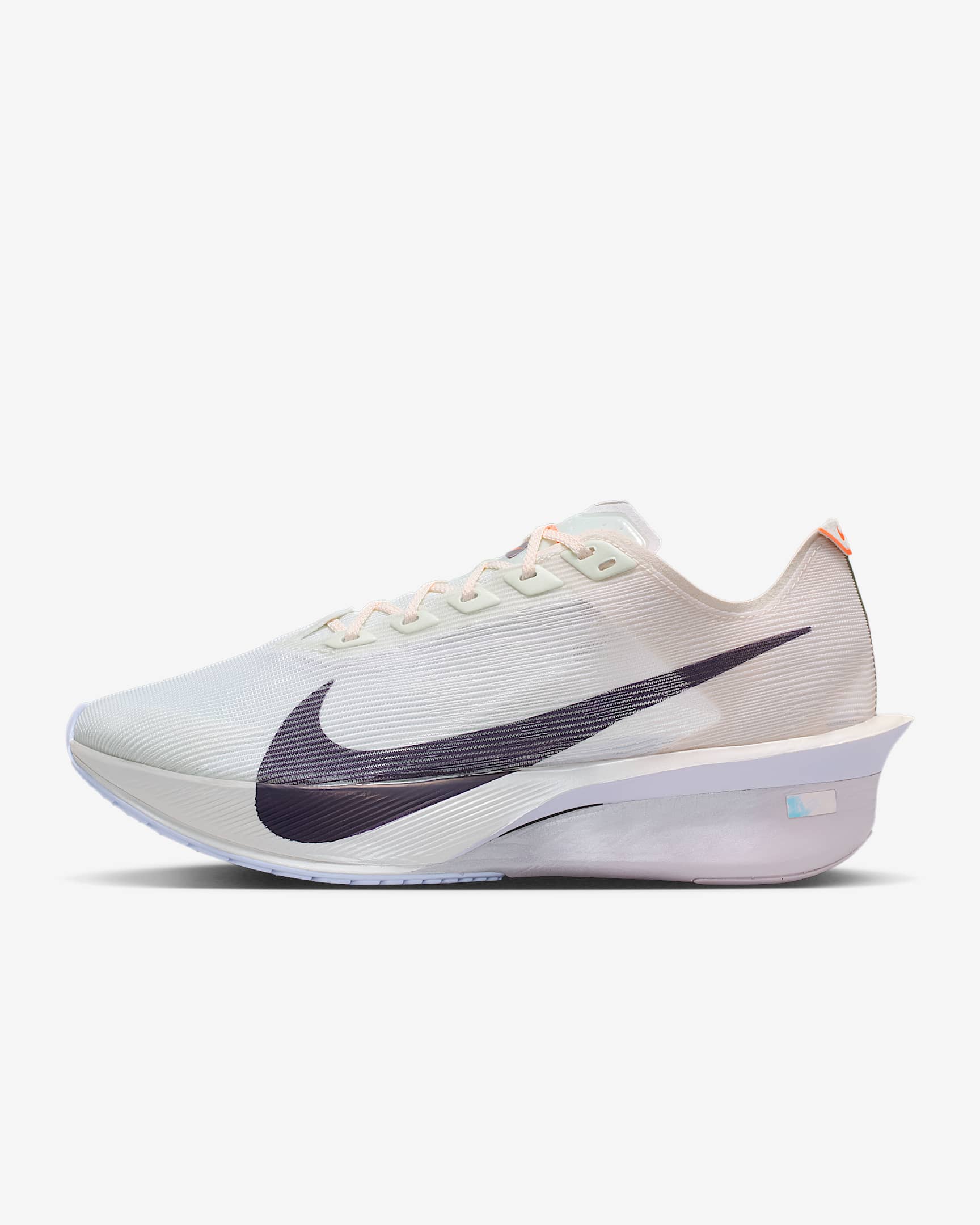 Nike Vaporfly 4 Straßenlaufschuh für Wettkämpfe (Damen) – Barely Green/Chalk/Hyper Crimson/Purple Dynasty