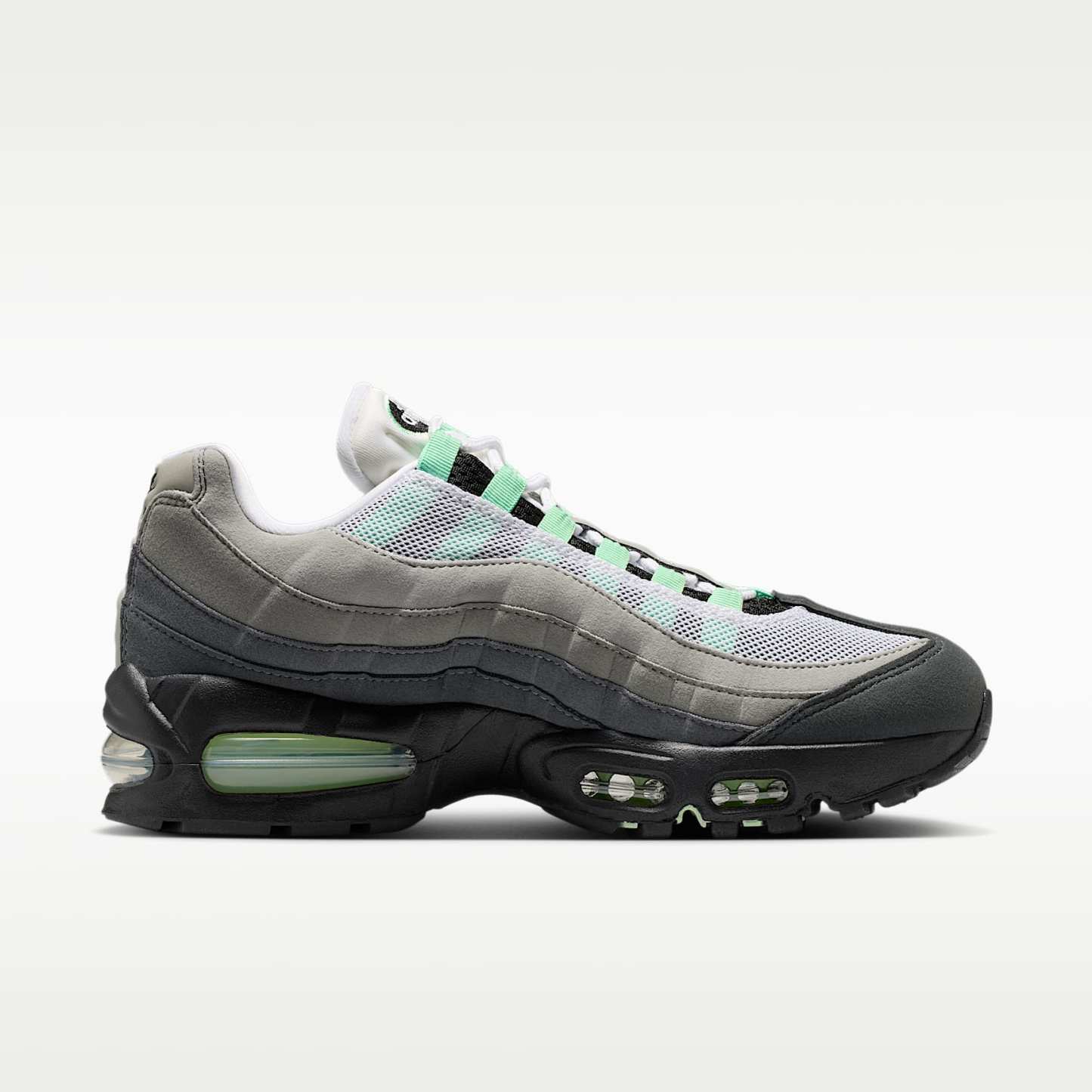 Nike Air Max 95 Big Bubble Schuh (Damen) – Schwarz/Weiß/Medium Grey/Fresh Mint
