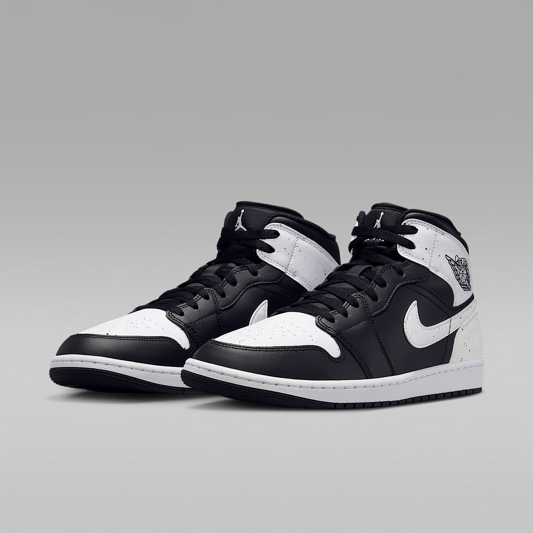 Air Jordan 1 Mid SE Schuh (Herren) – Schwarz/Schwarz/Weiß