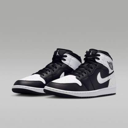Air Jordan 1 Mid SE Schuh (Herren) – Schwarz/Schwarz/Weiß