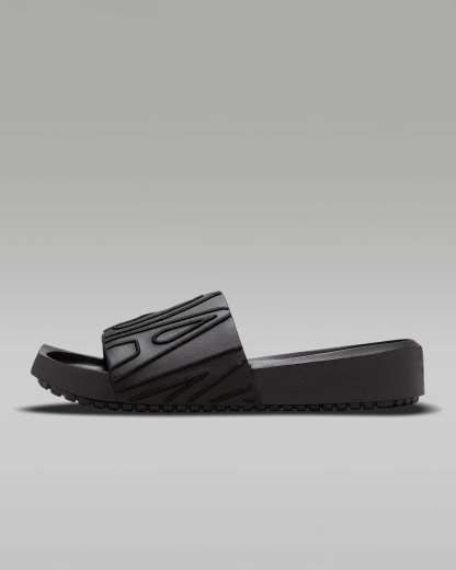 Jordan NOLA Damen-Slides – Schwarz/Schwarz/Schwarz