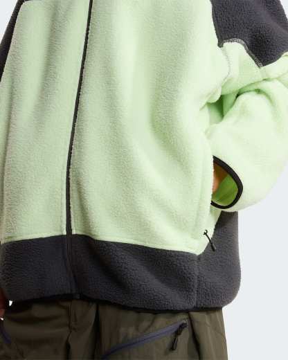 NSE Mask Fleecejacke für Herren – Calcified Lime-Anthracite Grey