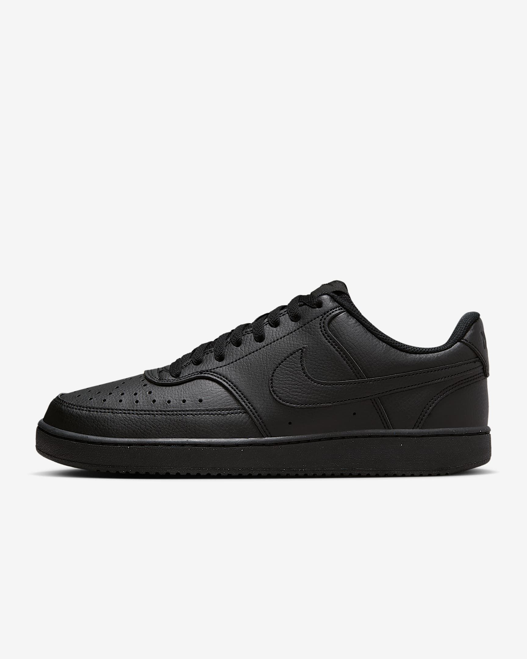 Nike Court Vision Low Next Nature Herrenschuh – Schwarz/Schwarz/Schwarz