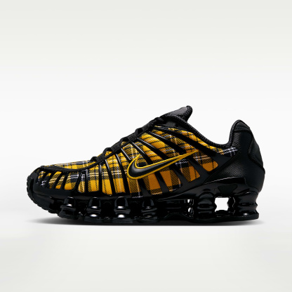 Nike Shox TL Schuh (Damen) – Schwarz/Weiß/Yellow Ochre/Schwarz