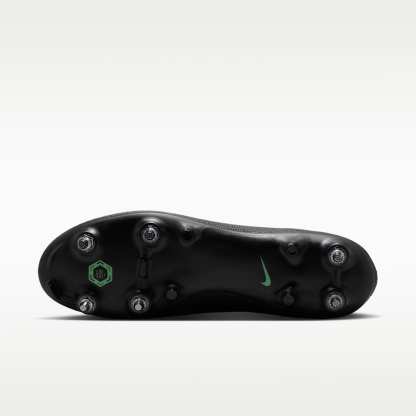Nike Mercurial Superfly 11 Academy High-Top-Fußballschuh für weichen Rasen – Schwarz/Schwarz/Illusion Green