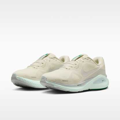 Nike Structure 26 Straßenlaufschuh (Damen) – Sea Glass/Light Silver/Barely Green/Metallic Silver