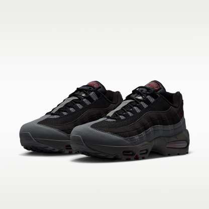 Nike Air Max 95 Big Bubble "OG" Schuh (Herren) – Schwarz/Smoke Grey/Dark Smoke Grey/Tough Red