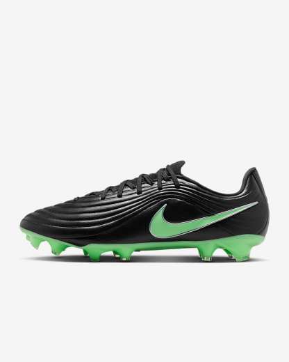 Nike Tiempo Maestro Academy Low Top Fußballschuh für verschiedene Böden – Schwarz/Schwarz/Illusion Green