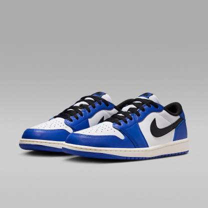 Air Jordan 1 Low "Game Royal" Schuh (Herren) – Weiß/Game Royal/Sail/Schwarz