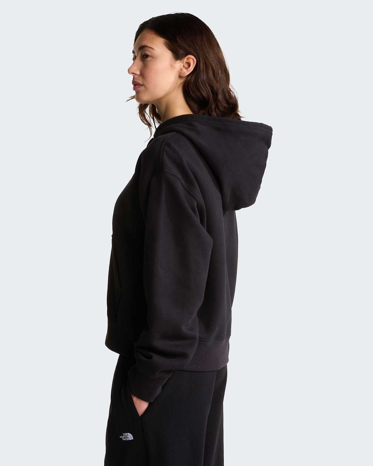 TNF™ Essential Simple Dome Boxy Oversized Hoodie Damen – TNF Black
