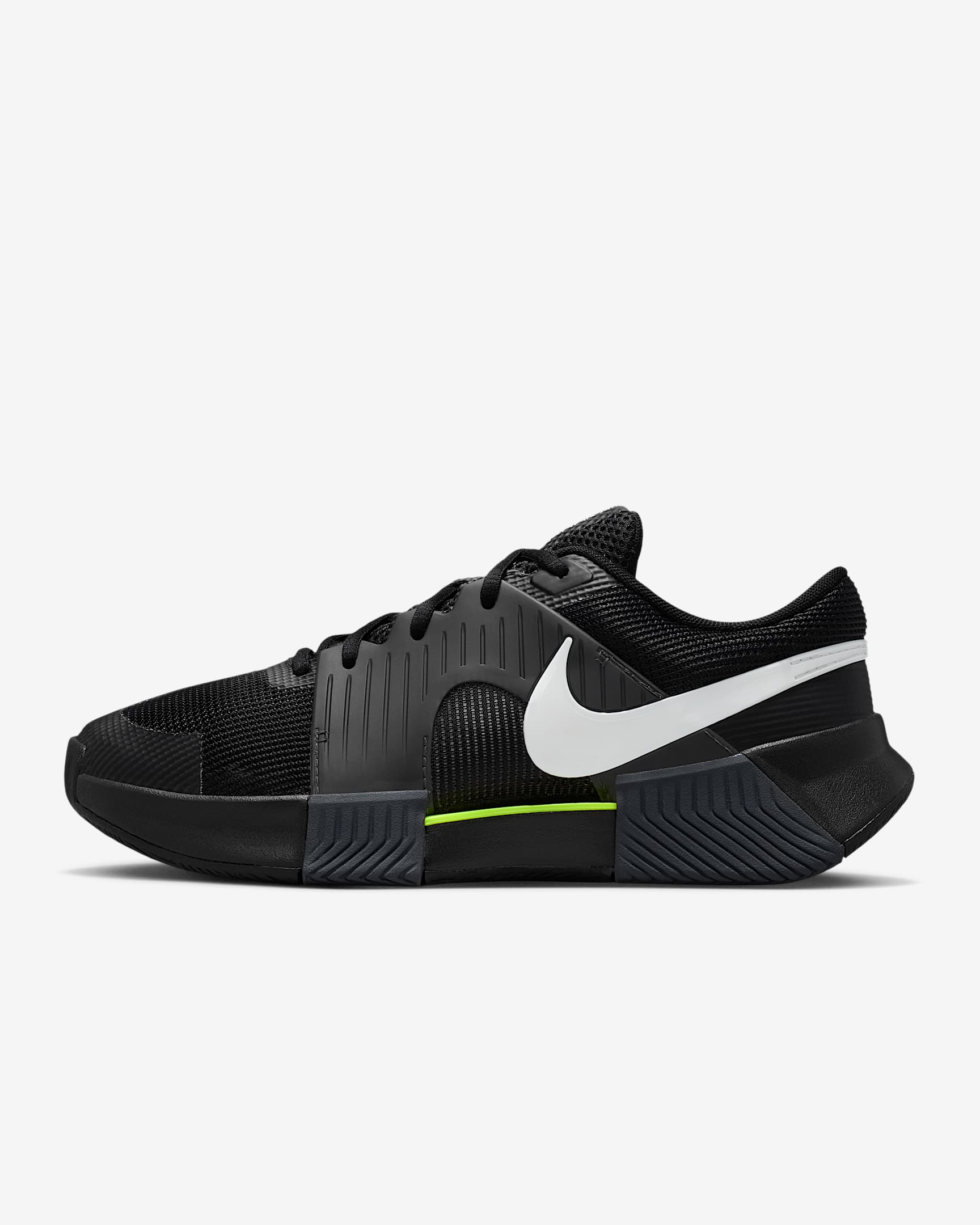 Nike GP Challenge 1.5 Hartplatz-Tennisschuh (Damen) – Schwarz/Anthracite/Volt/Weiß