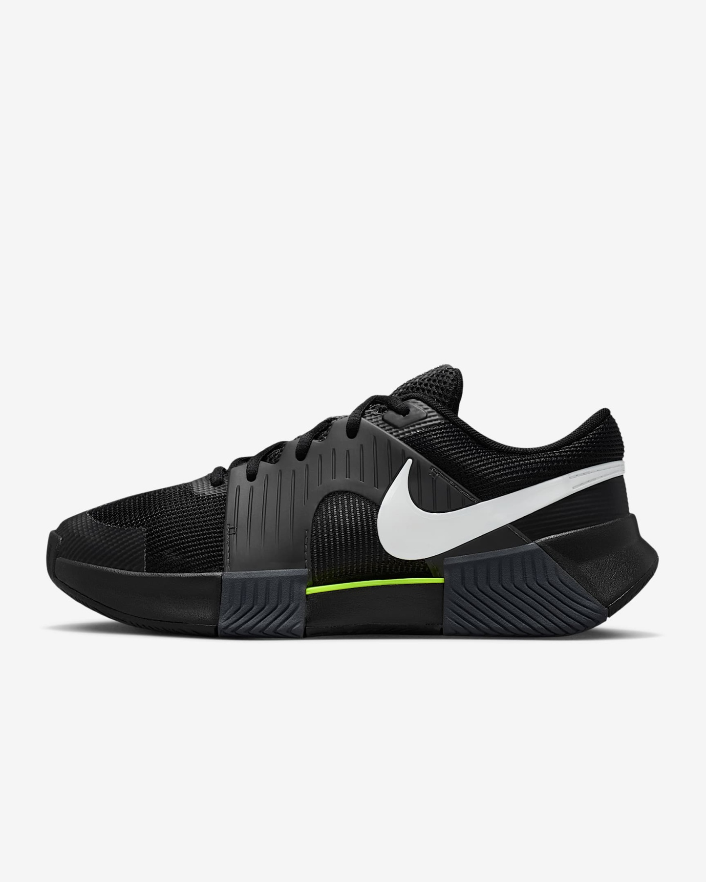 Nike GP Challenge 1.5 Hartplatz-Tennisschuh (Damen) – Schwarz/Anthracite/Volt/Weiß