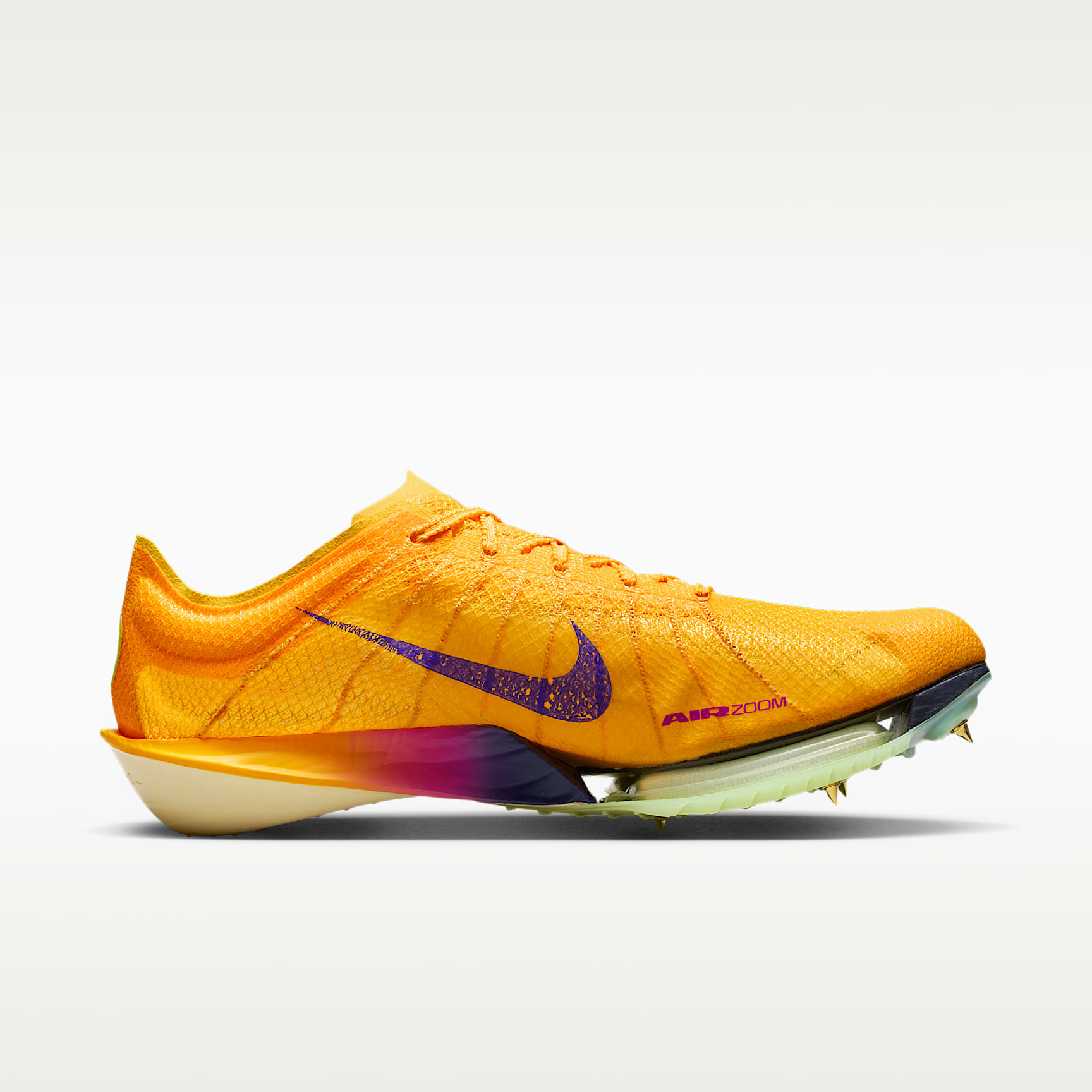Nike Victory 2 Track & Field Langstrecken-Spikes – Citron Pulse/Volt Ice/Laser Orange/Indigo Burst