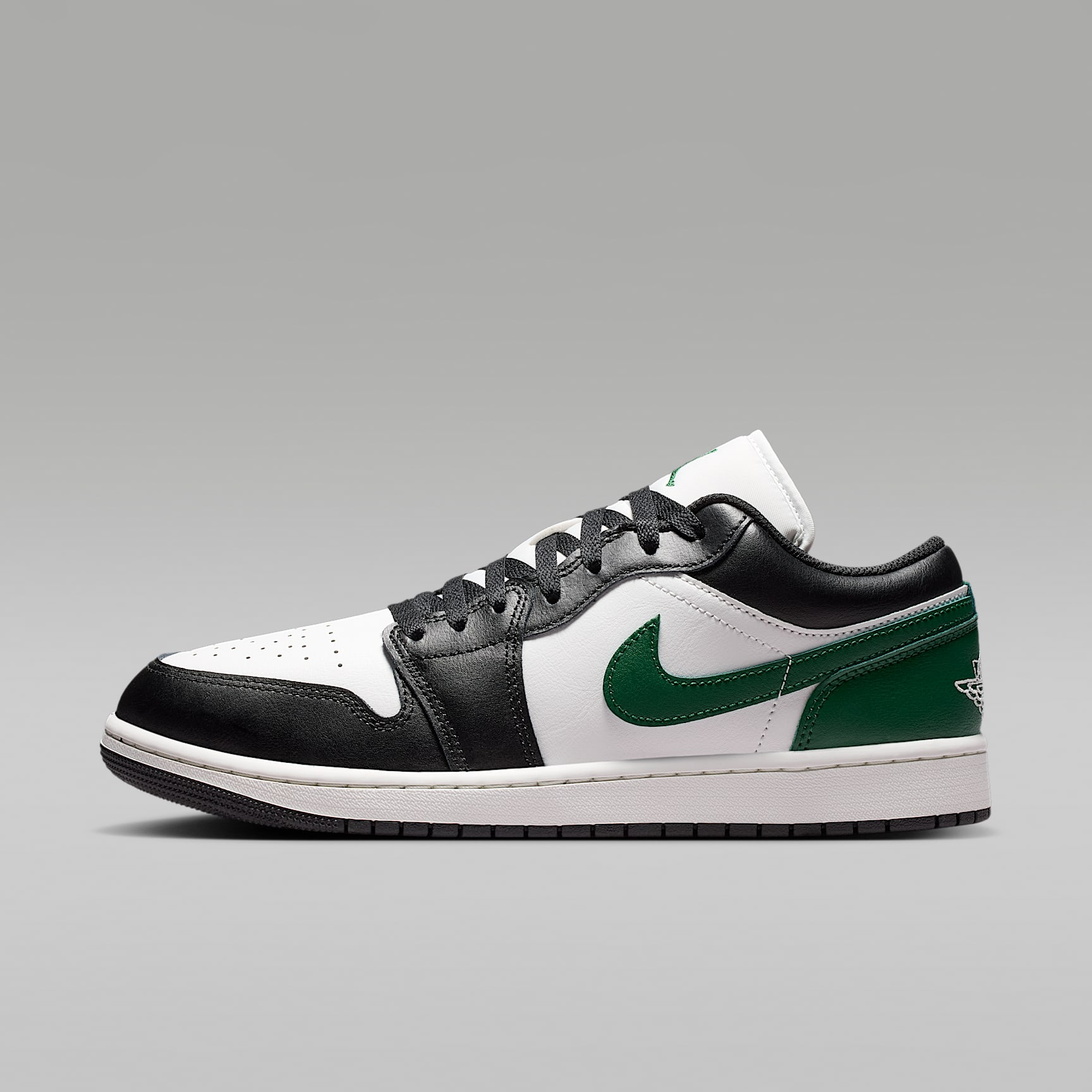 Air Jordan 1 Low Herrenschuh – Schwarz/Gorge Green/Summit White