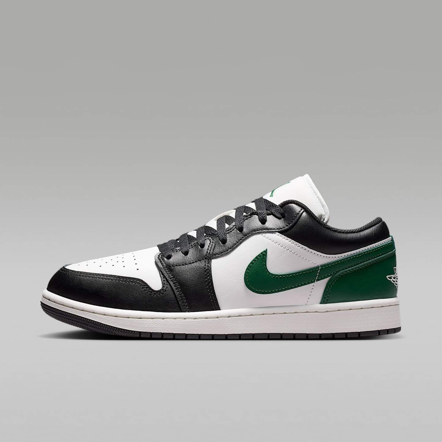 Air Jordan 1 Low Herrenschuh – Schwarz/Gorge Green/Summit White