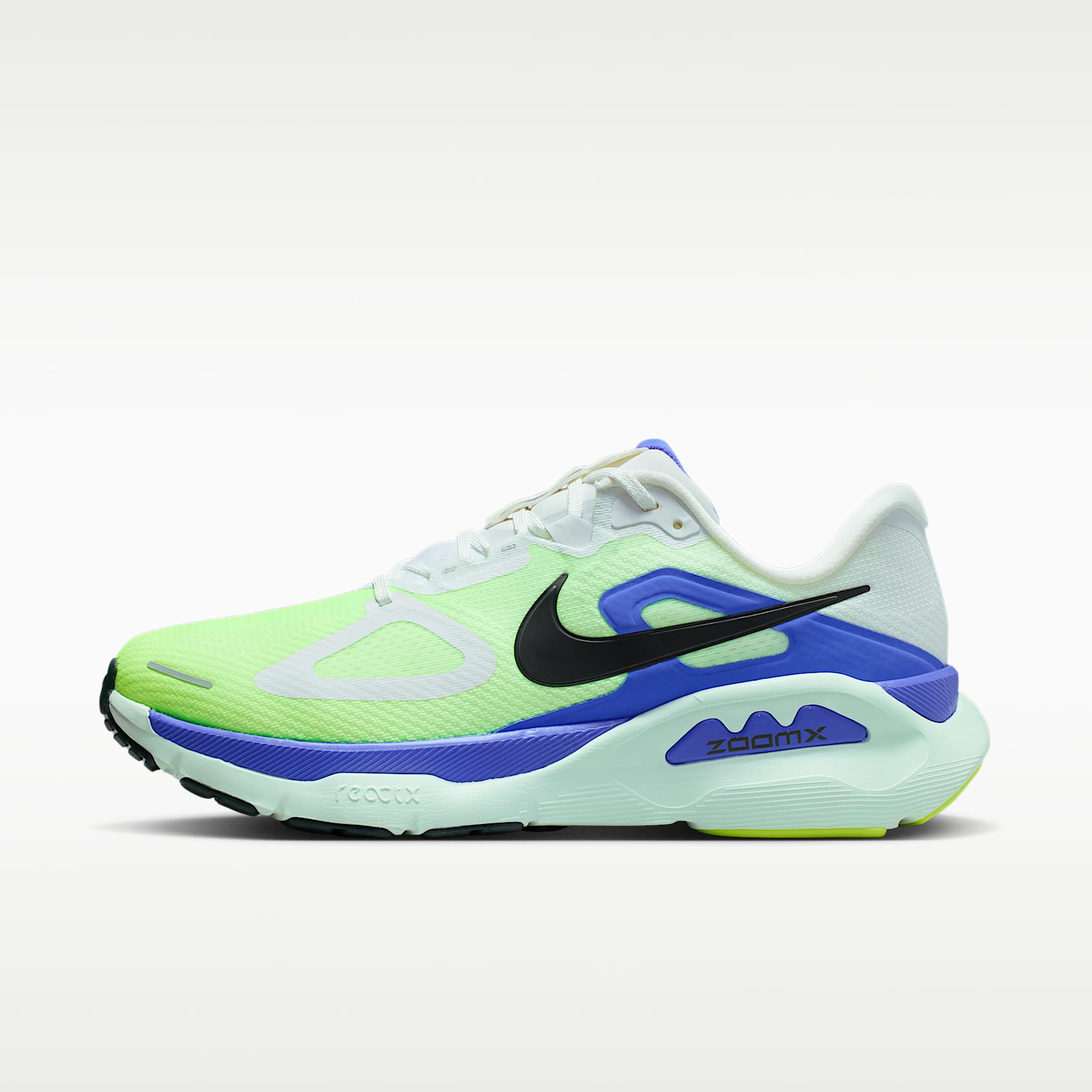 Nike Structure Plus Straßenlaufschuh (Herren) – Weiß/Volt Ice/Barely Green/Black Spruce