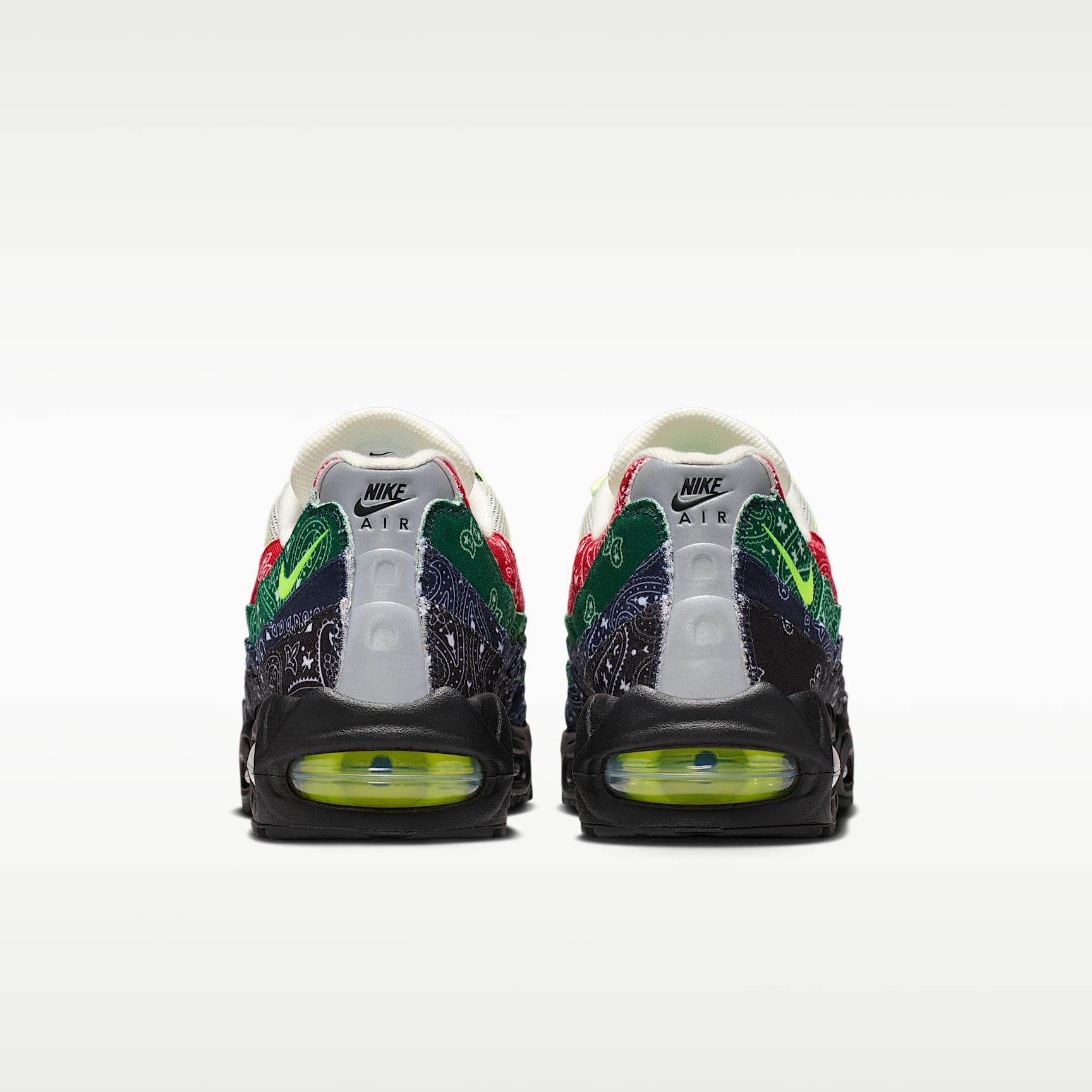 Nike Air Max 95 Big Bubble Schuh (Herren) – Sail/University Red/Sport Green/Volt