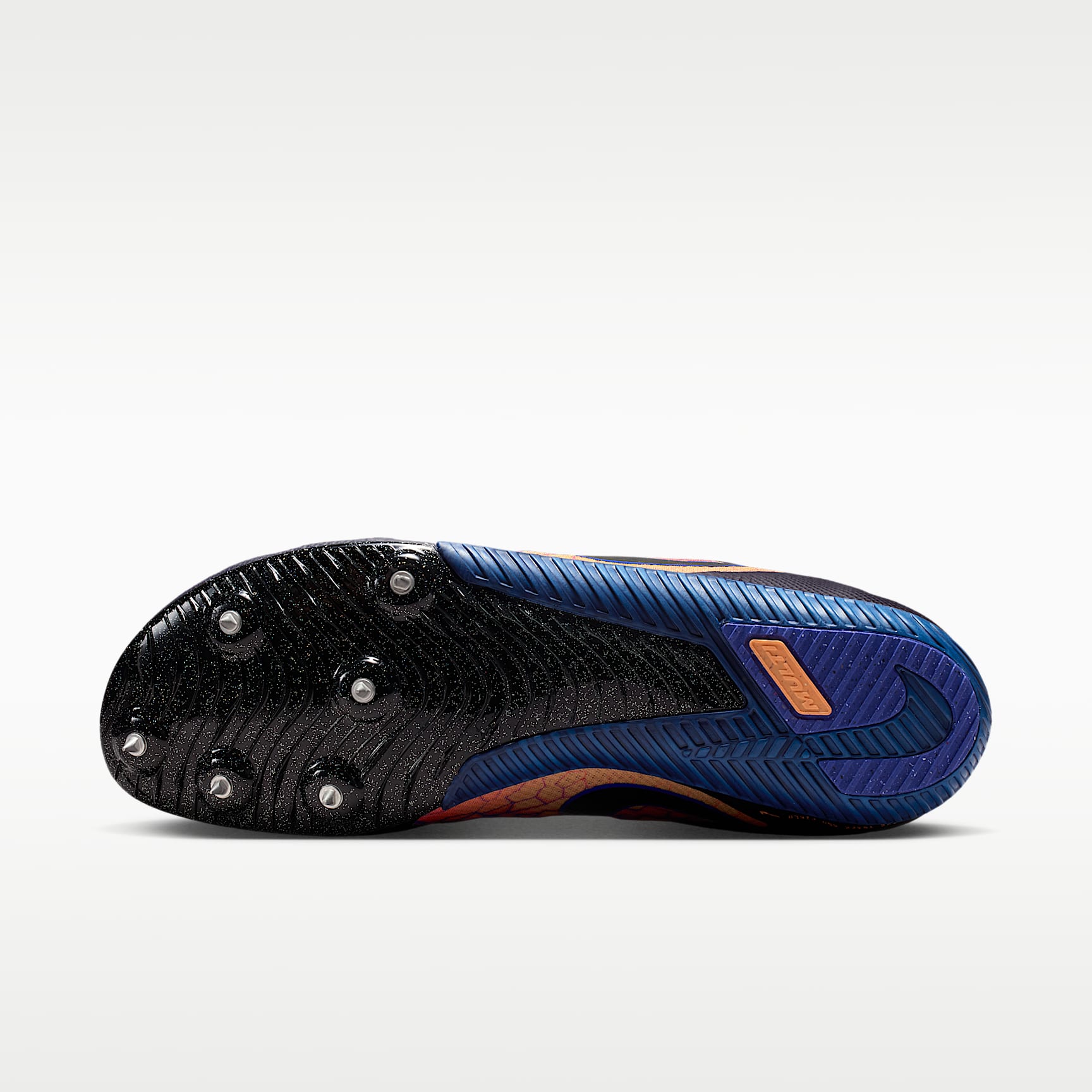 Nike Zoom Rival Multi Glam Mehrkampf-Leichtathletik-Spikes – Dark Obsidian/Orange Pulse/Indigo Burst/Schwarz