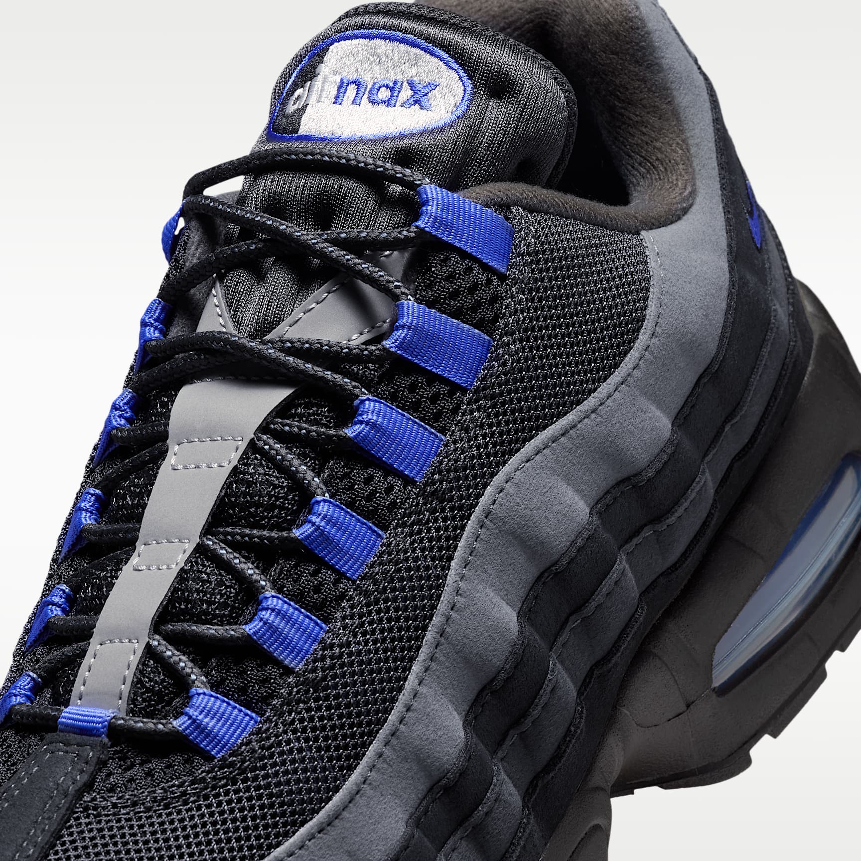 Nike Air Max 95 Big Bubble "OG" Schuh (Herren) – Schwarz/Anthracite/Dark Smoke Grey/Sapphire