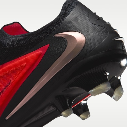 Nike Phantom 6 Low Elite Fußballschuh für normalen Rasen – Bright Crimson/Bright Crimson/Schwarz
