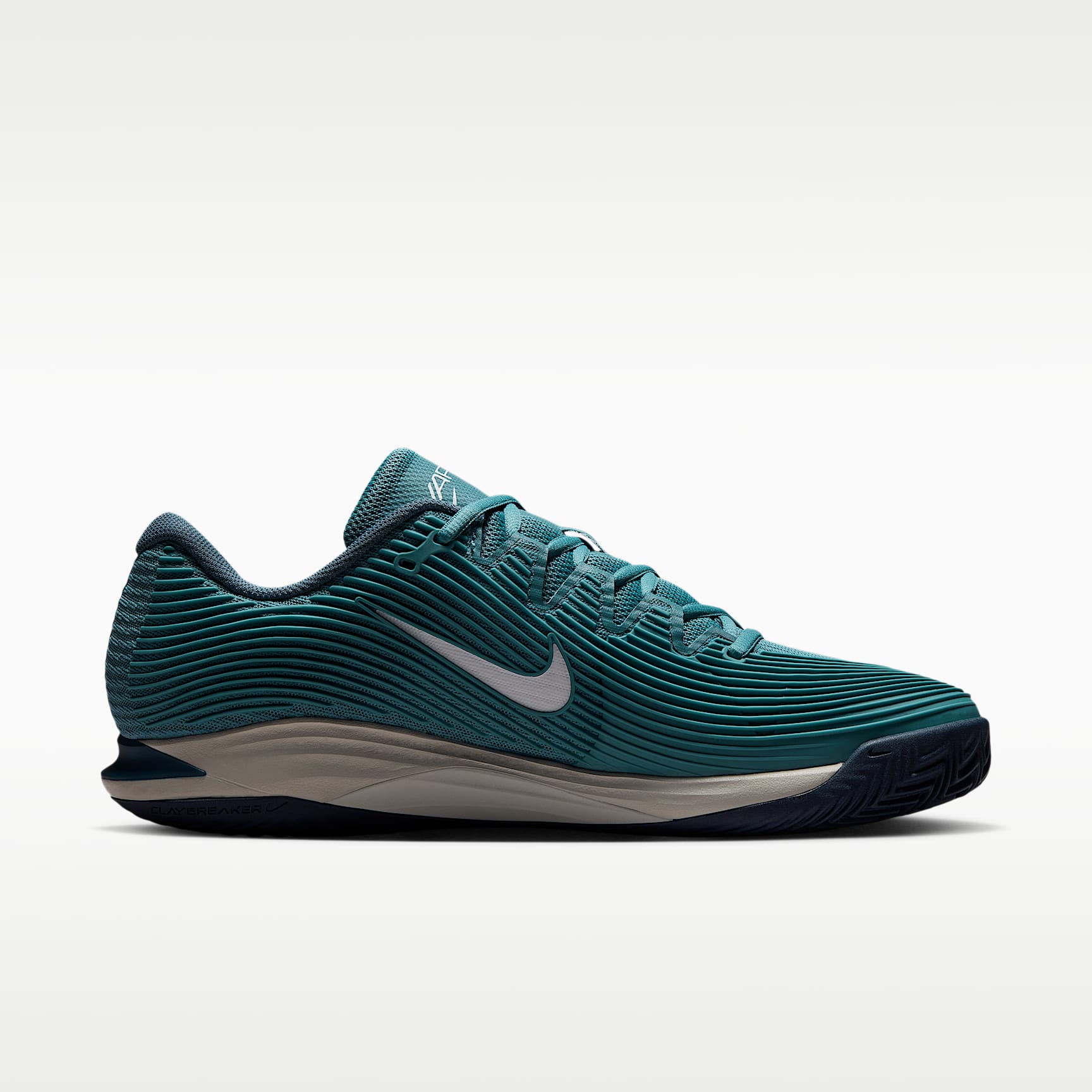 Nike Vapor 12 Clay Court Tennisschuh (Herren) – Smokey Blue/Light Bone/New Slate/Weiß
